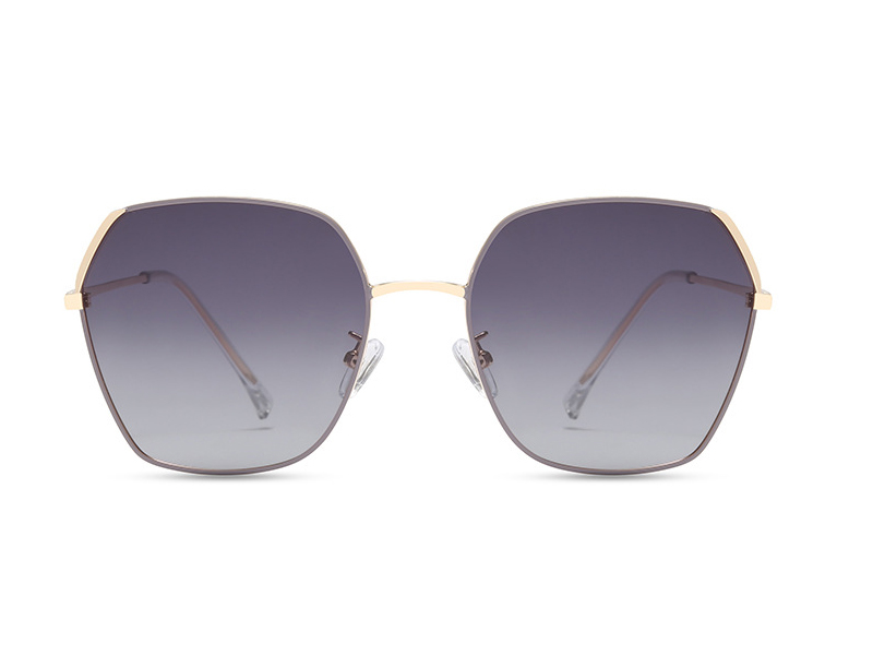 Double Color Frames Unisex Metal Sunglasses TAC Polarized Lens