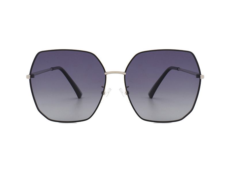 Metal sunglasses manufacturers Anti-UV Sunglasses for Asian Women