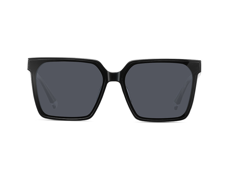 Square Unisex Polarized Sunglasses Handmade Acetate Material