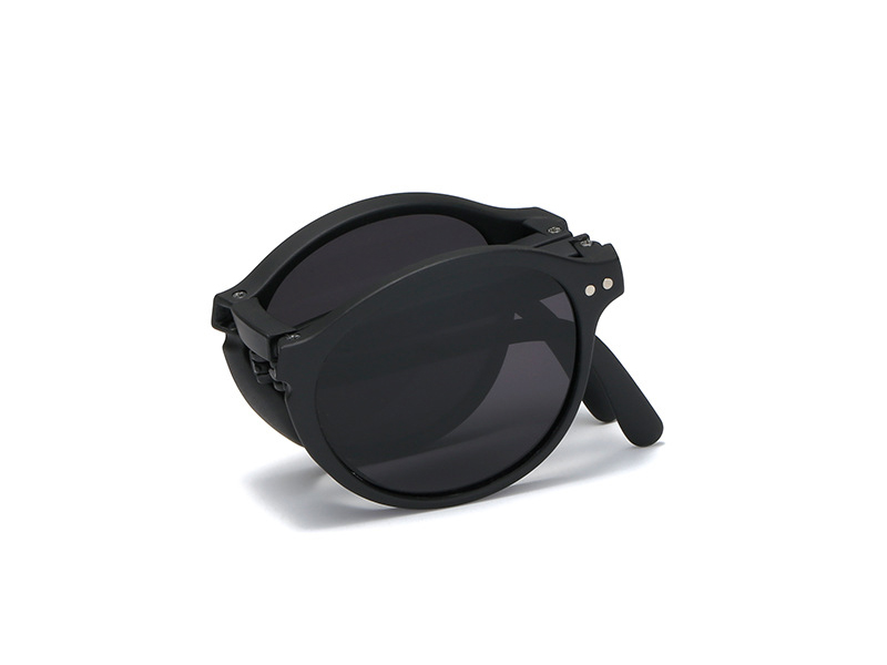 Foldable Macaron Round Shape Lens PC Sunglasses Hot Sales