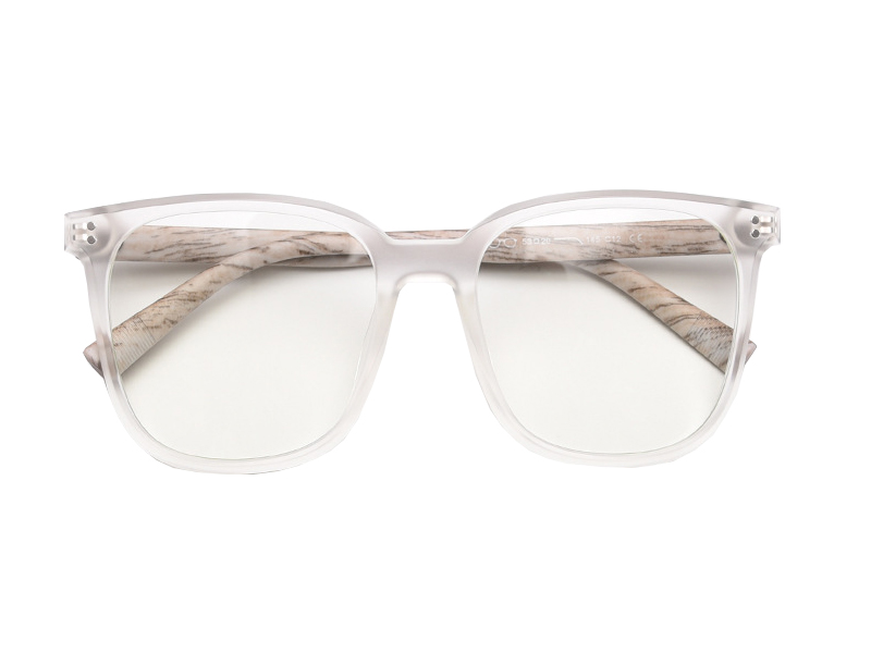 Imitation Wood Grain Eyewear Big Size TR90 Optical Frame