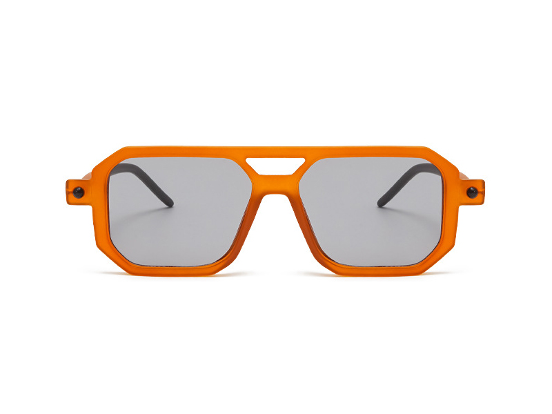 New Arrive PC Sunglasses Double Bridge Eyeglasses Square AC Lenses