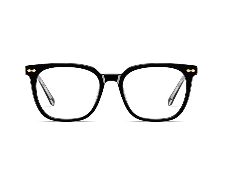 Square Classic Style Eyewear Unisex Eyeglasses Acetate Optical Frames