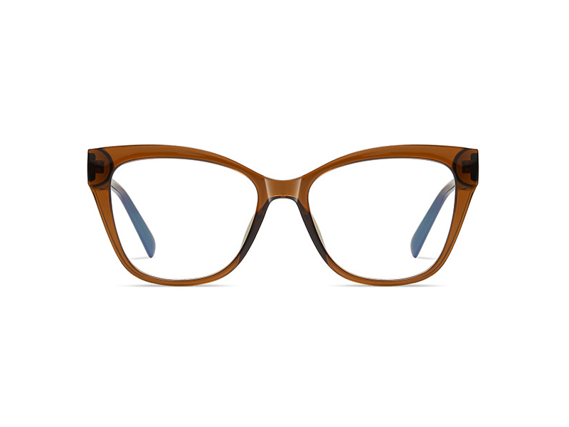 European Cat Eye Anti-blue Glasses Women Styles Spring Hinge Fashion Myopia Glasses