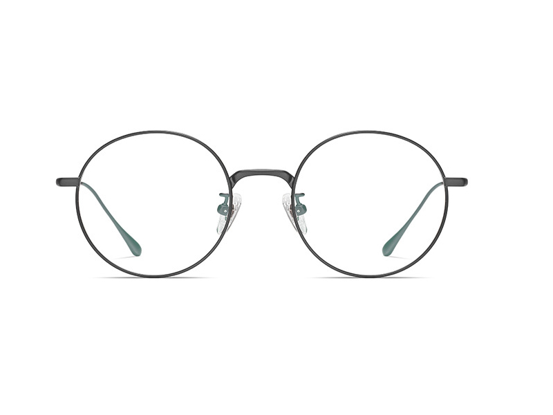 Vintage Eyeglasses Pure Titanium Optical Frames Round Eye's Shape