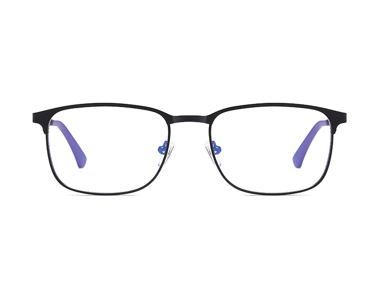 Anti-blue Square Metal Optical Frame Business Computer Glasses Wholesale