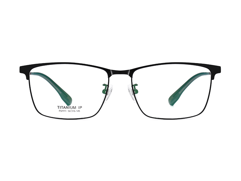New Pure Titanium Mens Business Glasses IP Electroplated Square Optical Frame